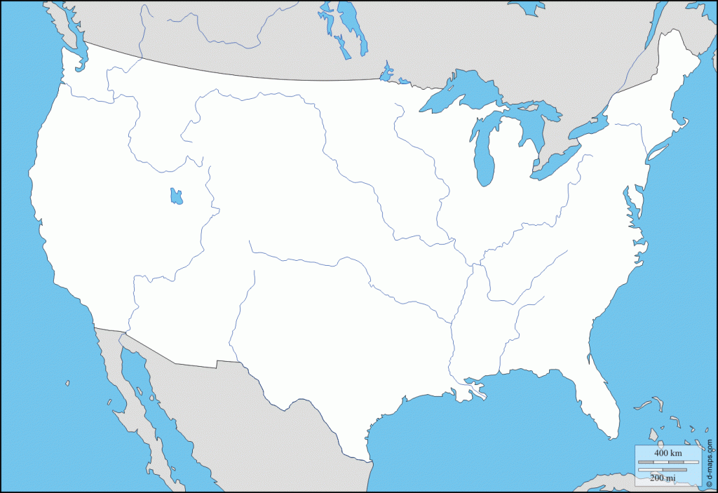 Blank Us Map Of States Us River Map United States Map Images And Photos Finder 5719